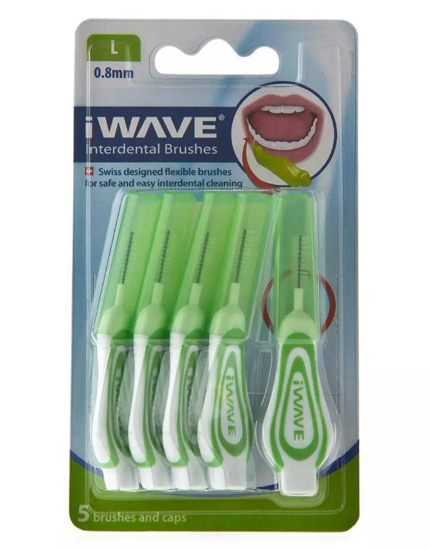 iWave Interdental Brushes 0.8mm (5 Pack)